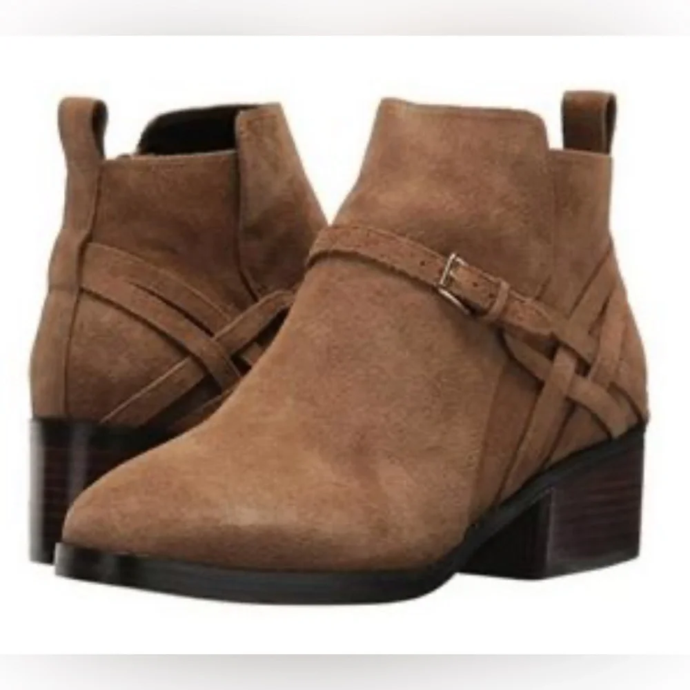 Cole Haan Pearlie Leather Ankle Boots Size 7 B.